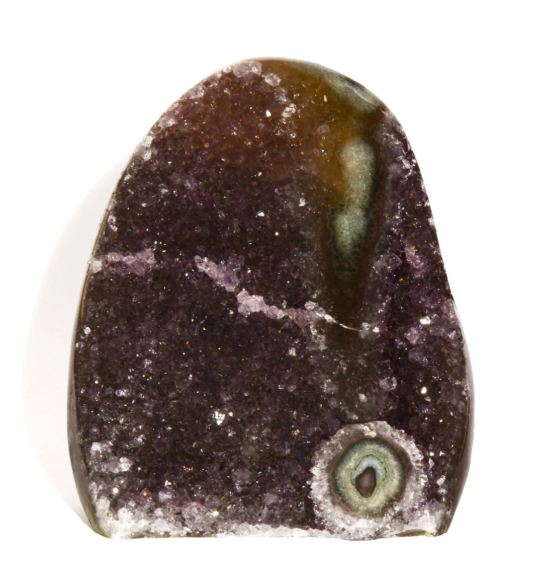 Buy Amethyst as a crystal known for protection and intuition.