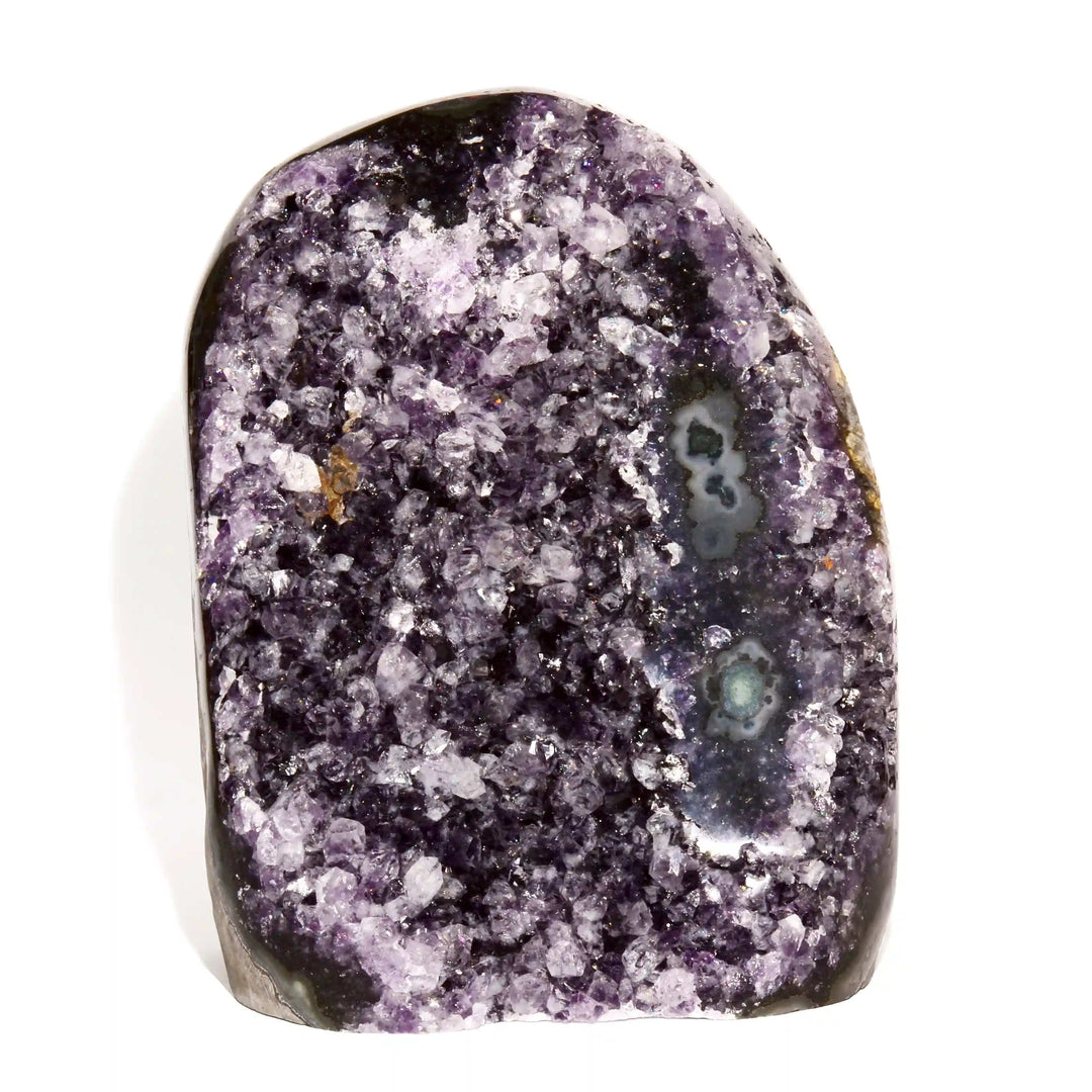 Buy Amethyst as a crystal known for protection and intuition.