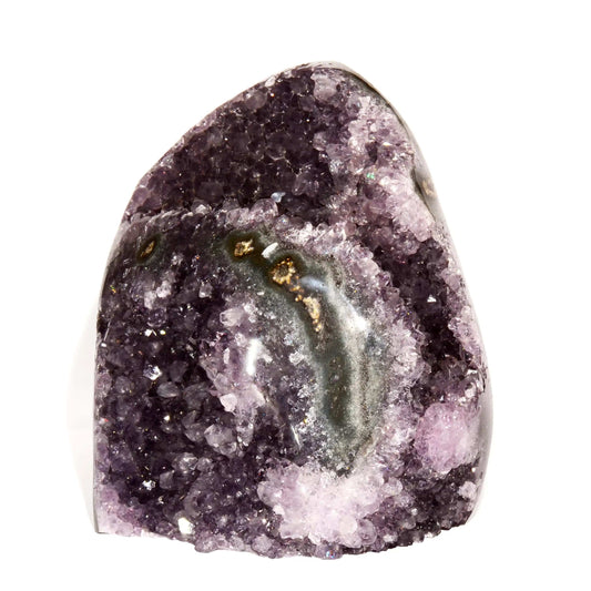 Buy Amethyst as a crystal known for protection and intuition.