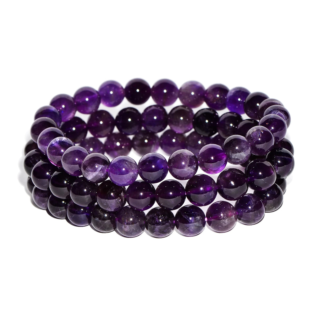 Amethyst Beaded Bracelet