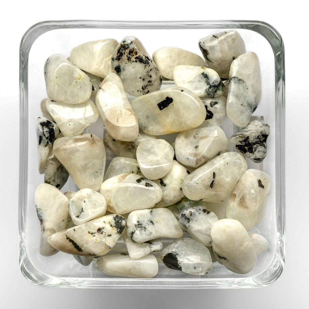 Rainbow Moonstone Tumbled Stone - Polished