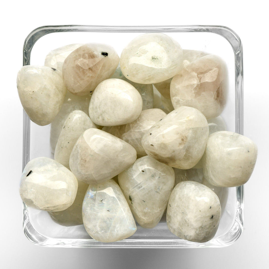 Rainbow Moonstone Tumbled Stone - Polished