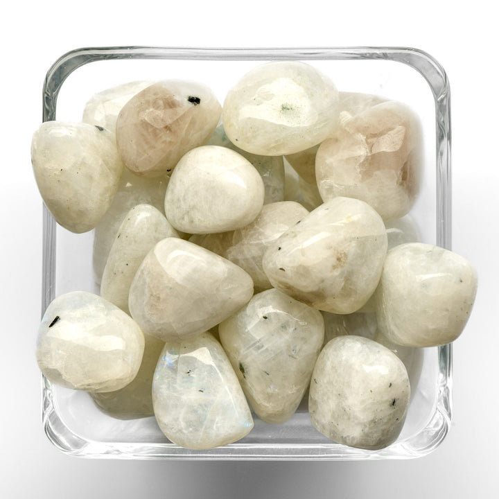Rainbow Moonstone Tumbled Stone - Polished