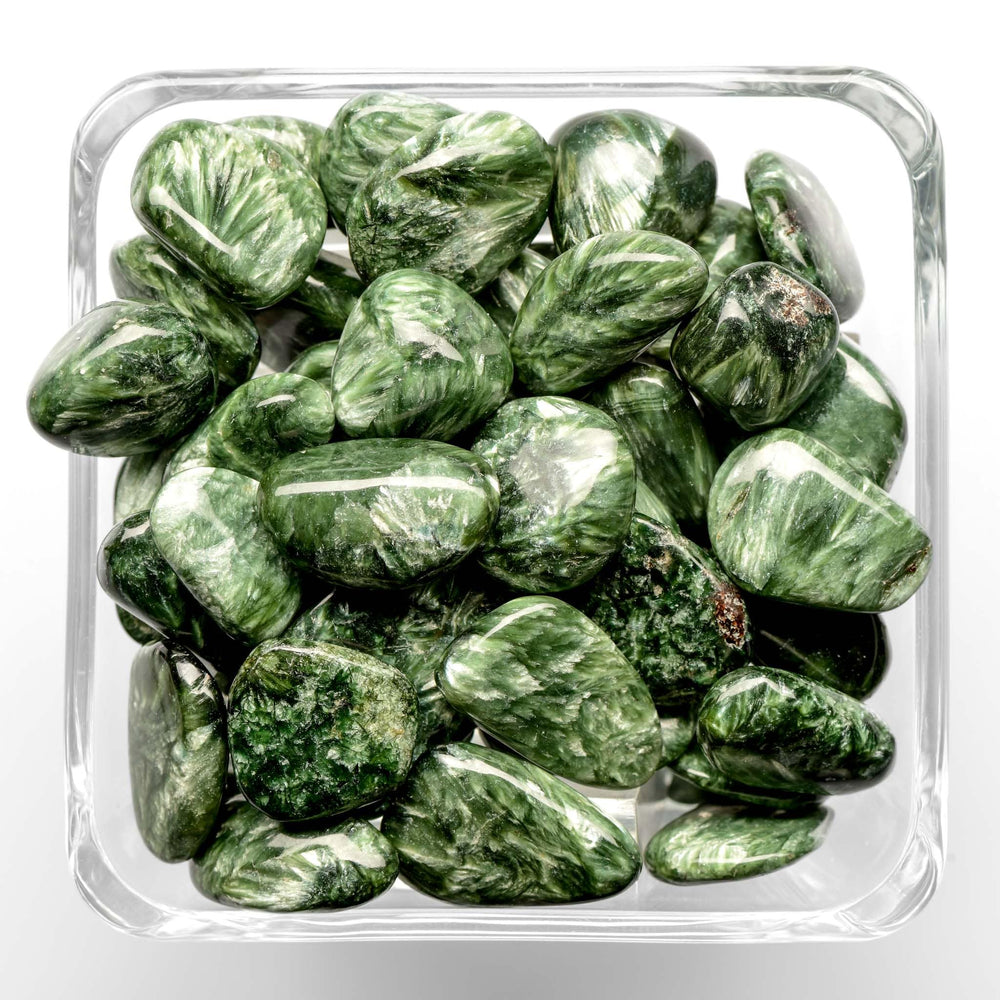 Seraphinite Tumbled Stone - Polished