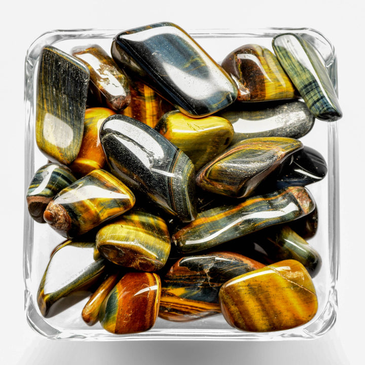 Multi Tiger Eye Tumbled Stone - Polished