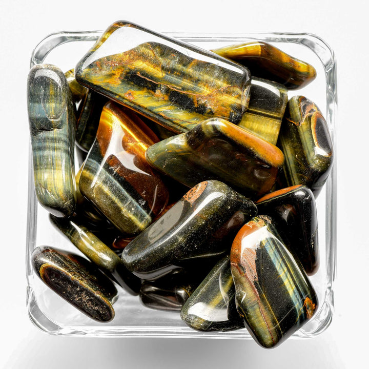 Multi Tiger Eye Tumbled Stone - Polished