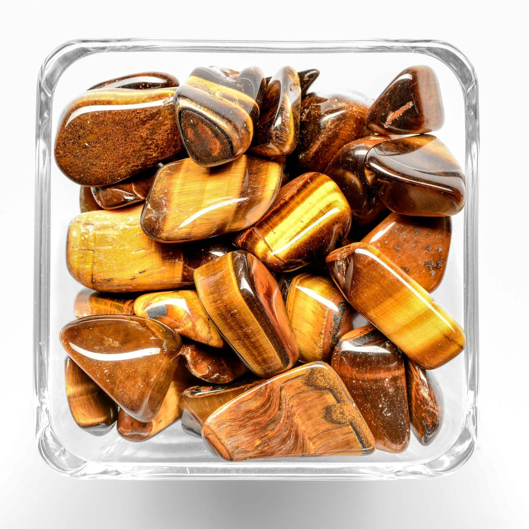 Yellow Tiger Eye Tumbled Stone