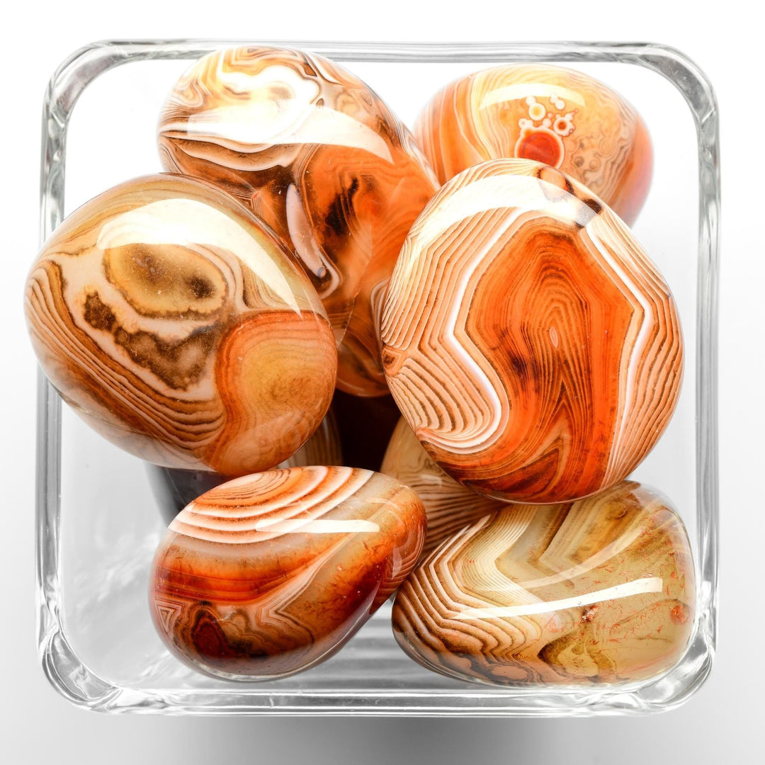Madagascar Silk Agate Tumbled Stone - Polished