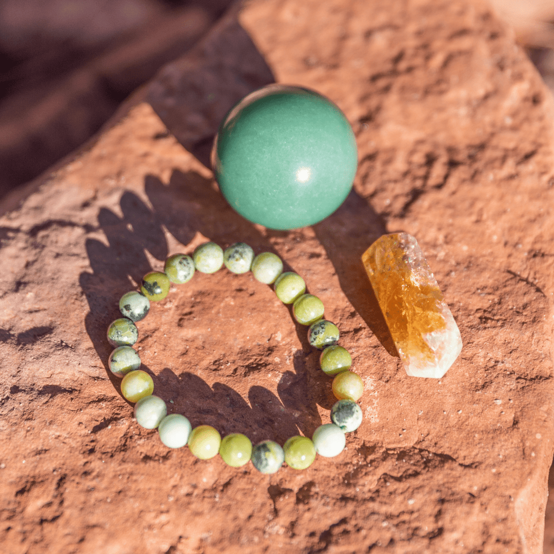 Good Luck Bundle: Citrine - Chrysoprase - Green Aventurine