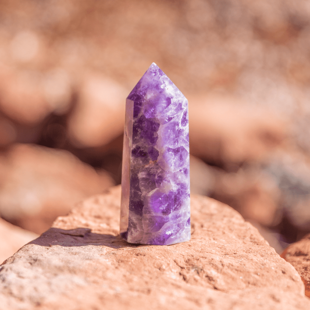 Amethyst Point - Flat Base