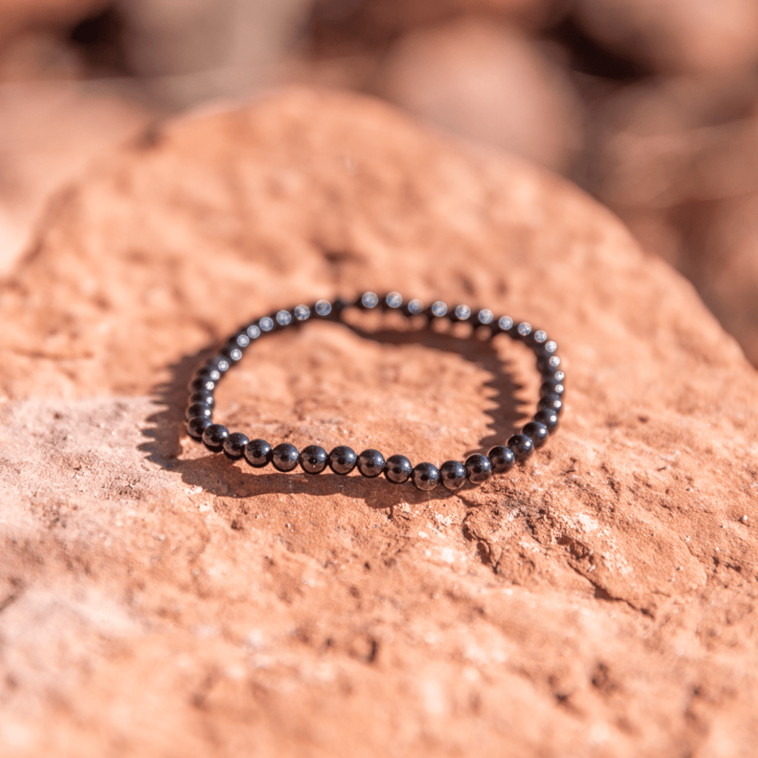 Obsidian Beaded Bracelet