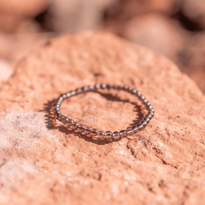 Smoky Quartz Beaded Bracelet