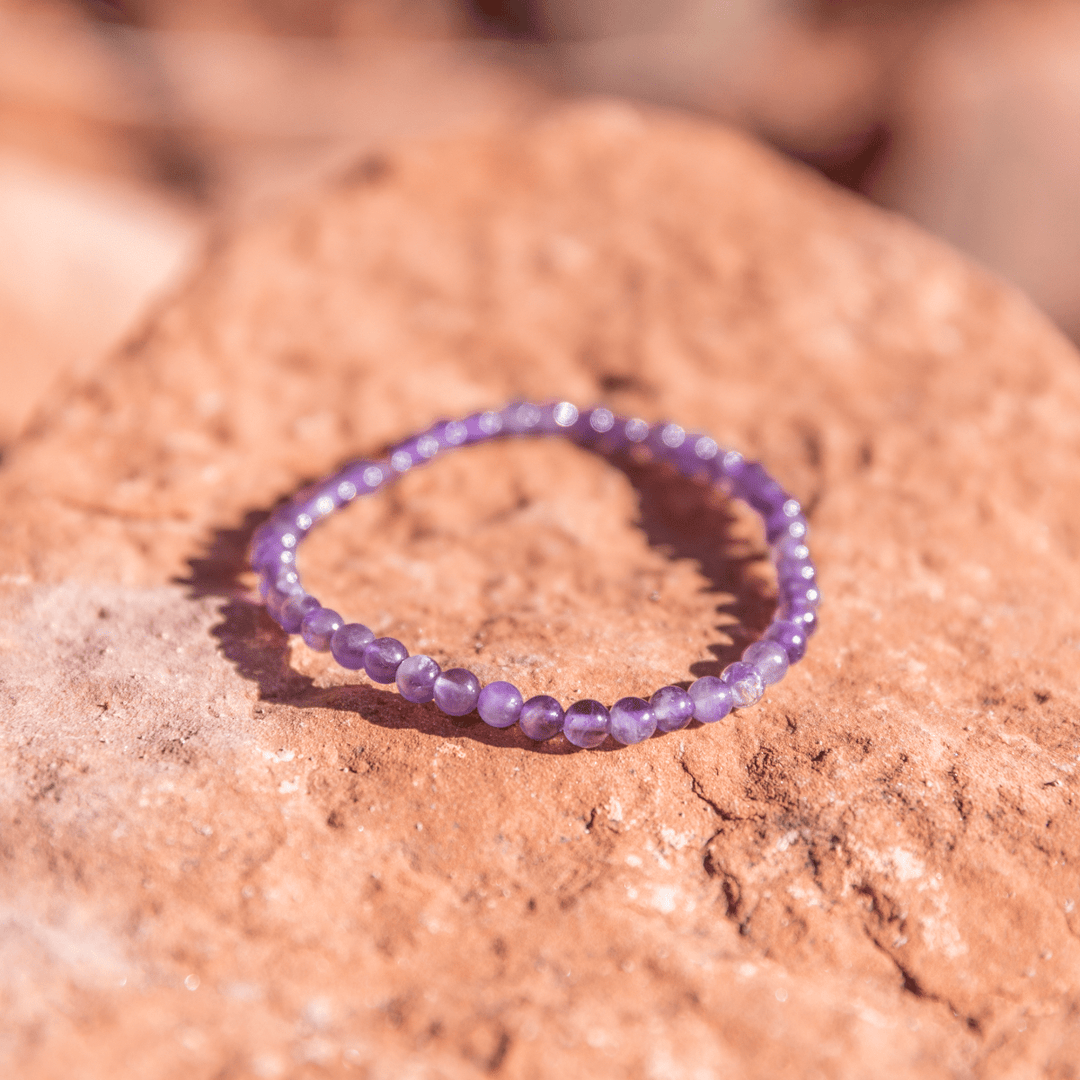 Amethyst Beaded Bracelet