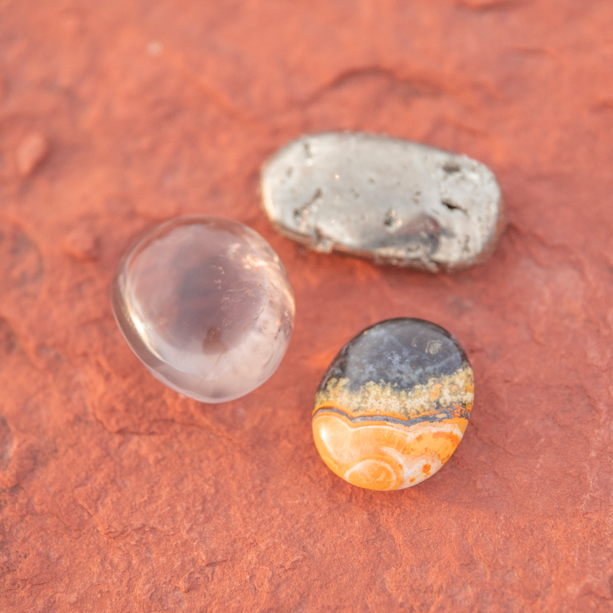 healing crystals: crystal palm stones in sedona, arizona used for energy healing