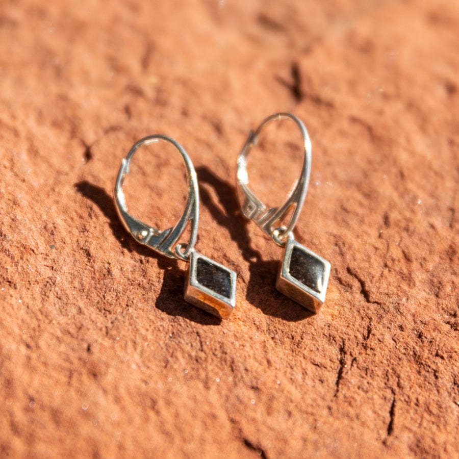 Cathedral Rock Charged Leverback Sterling Silver Earrings