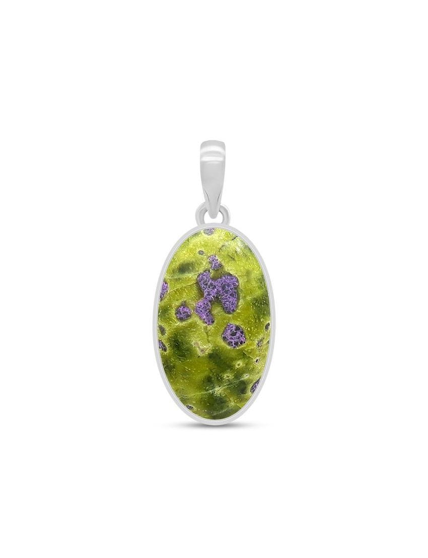 Atlantasite Sterling Silver Pendant - Oval Shape