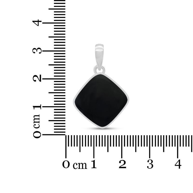 Black Onyx Sterling Silver Pendant