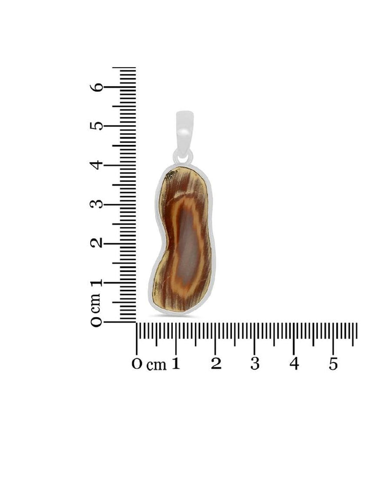 Imperial Jasper Sterling Silver Pendant - Free Form Crystal