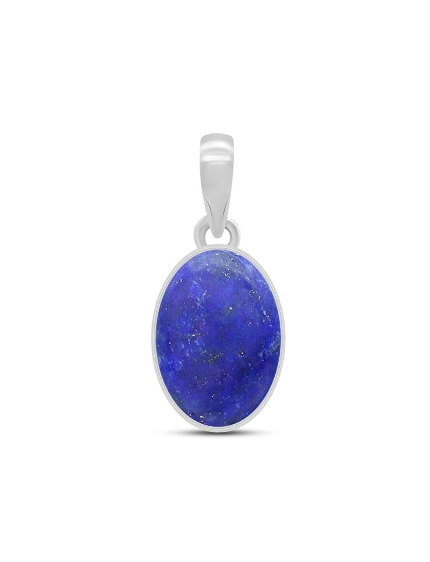 Lapis Lazuli Sterling Silver Pendant - Oval