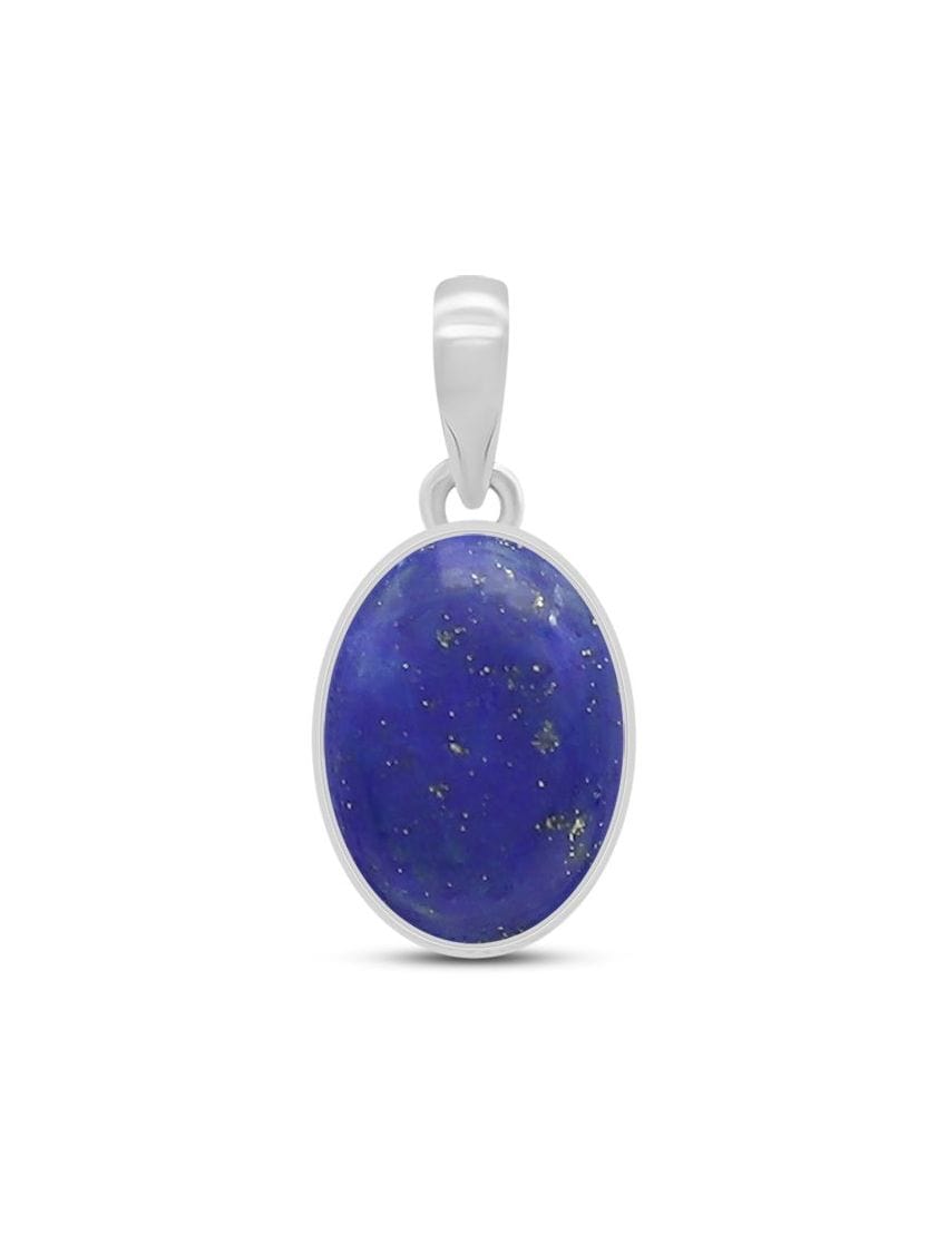 Lapis Lazuli Sterling Silver Pendant - Oval