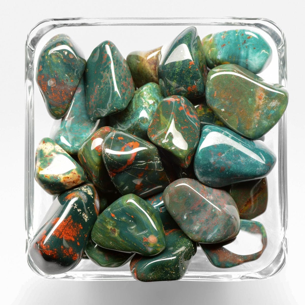 Bloodstone Tumbled Stones - Polished Small