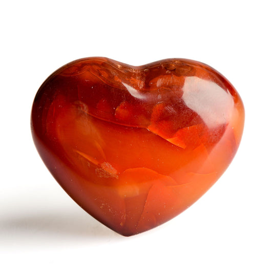 Carnelian Heart - Crystal Carving