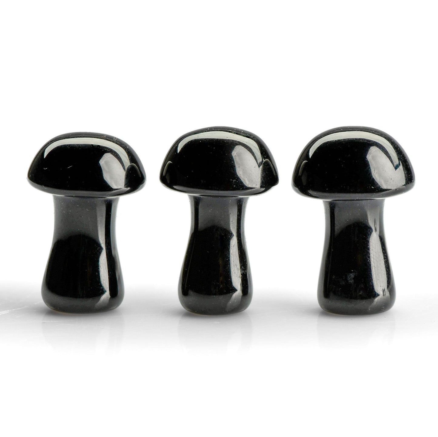 Obsidian Crystal Carving - Mushroom - Polished