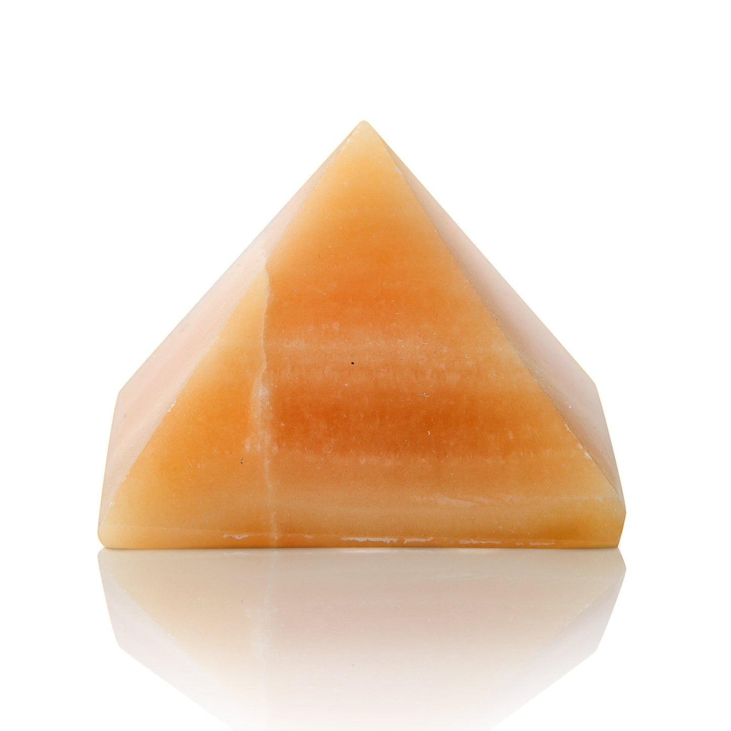 Orange Calcite Pyramid