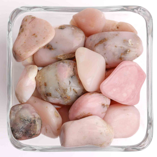 Pink Opal Tumbled Stone - Polished