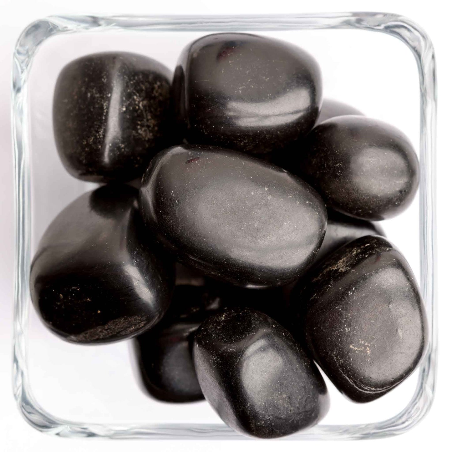 Jet Tumbled Stone - Small