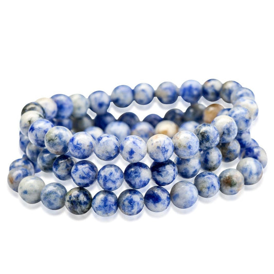 Dumortierite Beaded Bracelet - Small Beads