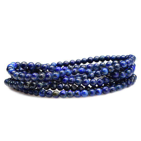 healing crystal jewelry: lapis lazuli bracelet - Small Beads