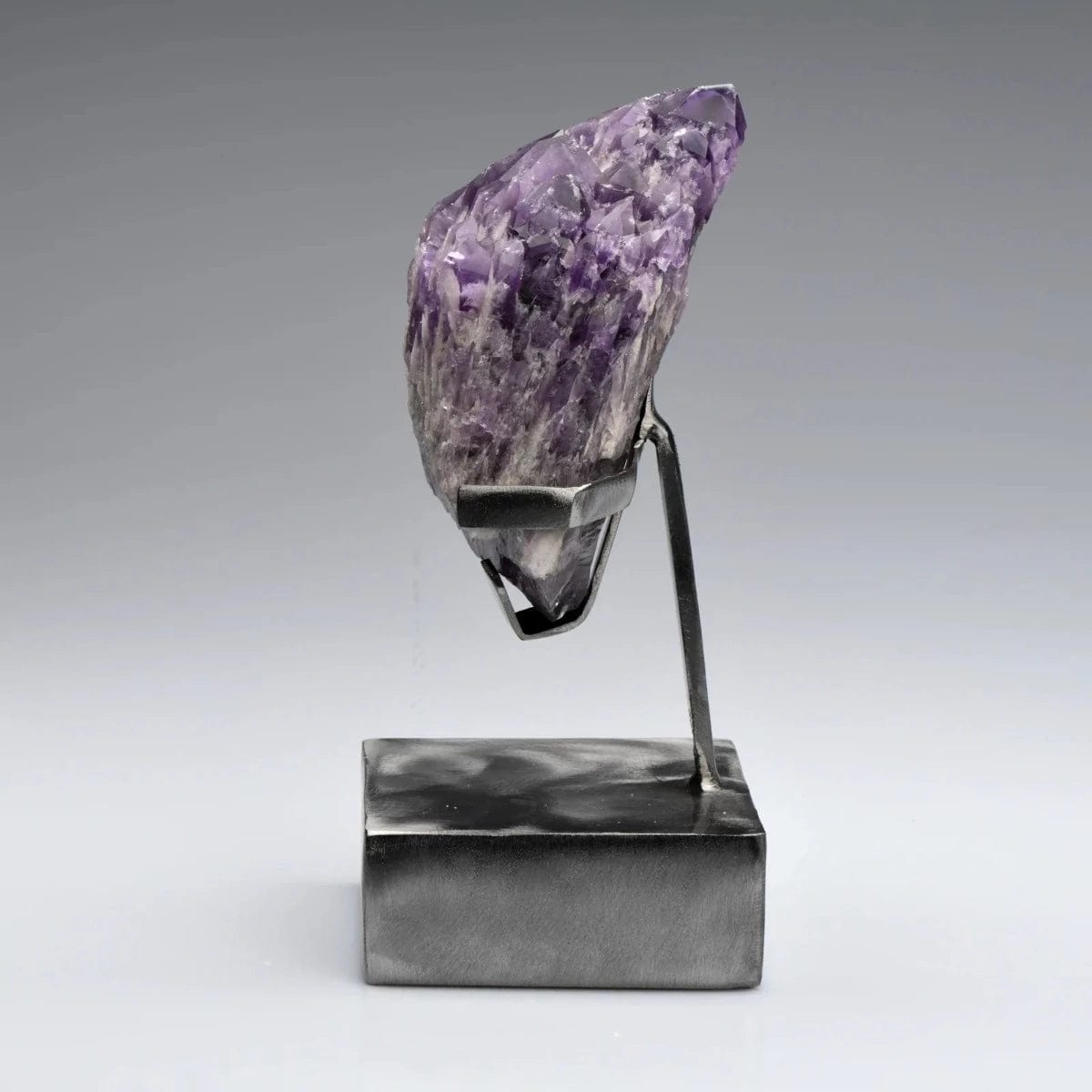 Elestial Amethyst Medium Form on Custom Stand - Raw Form