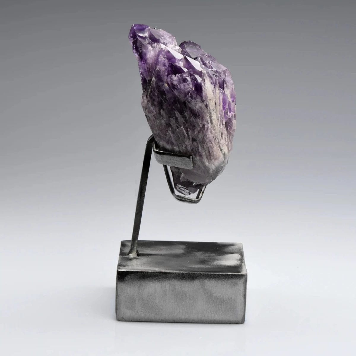 Elestial Amethyst Medium Form on Custom Stand - Raw Form