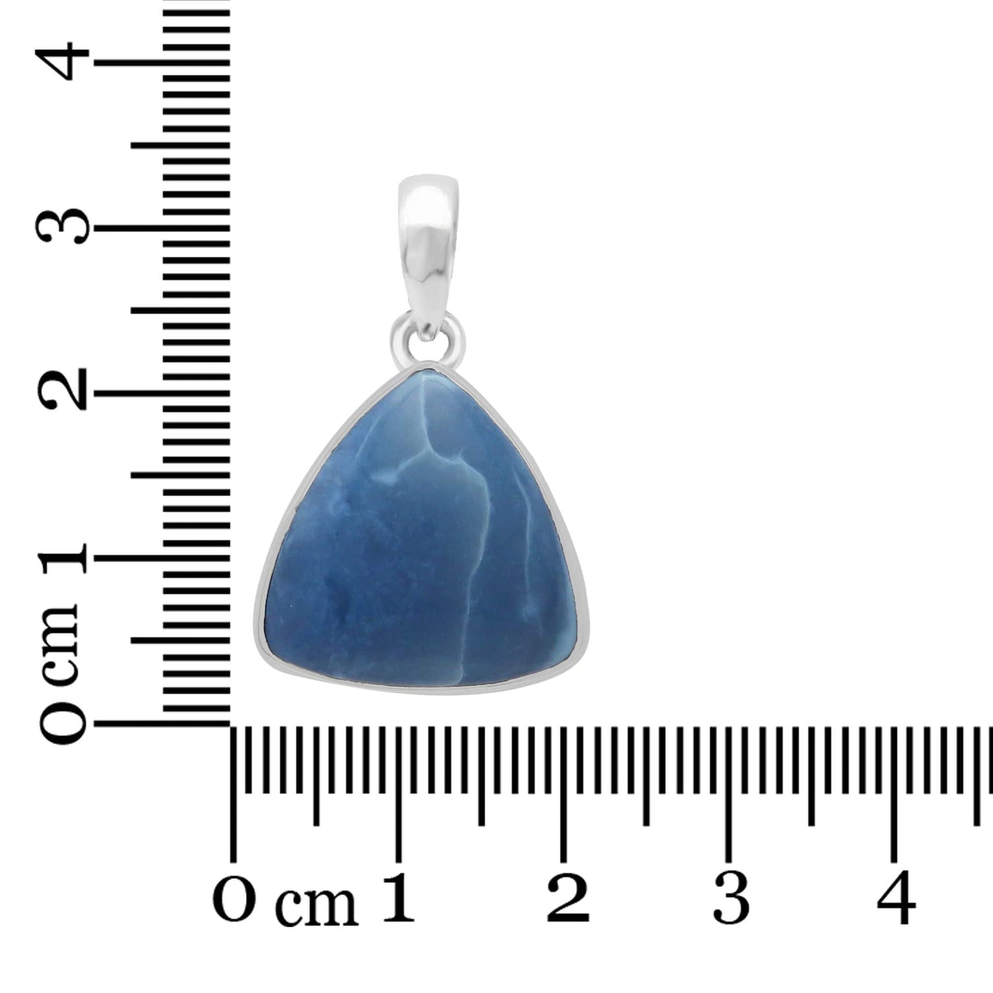 Blue Opal Sterling Silver Pendant