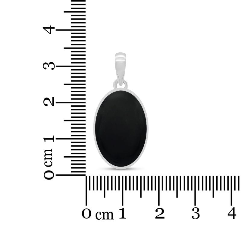 Black Onyx Sterling Silver Pendant