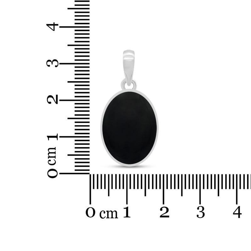 Black Onyx Sterling Silver Pendant
