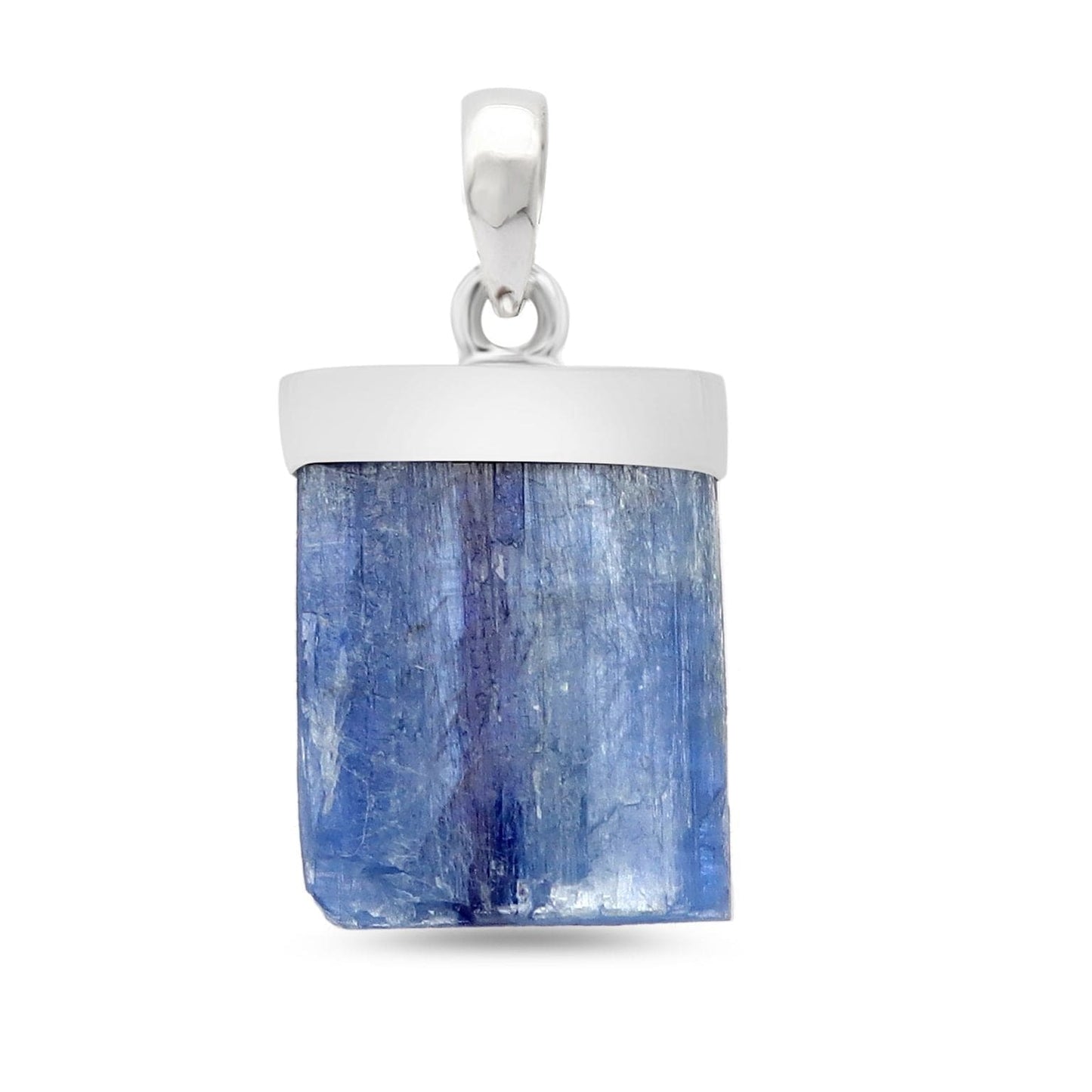 Raw Blue Kyanite Sterling Silver Pendant