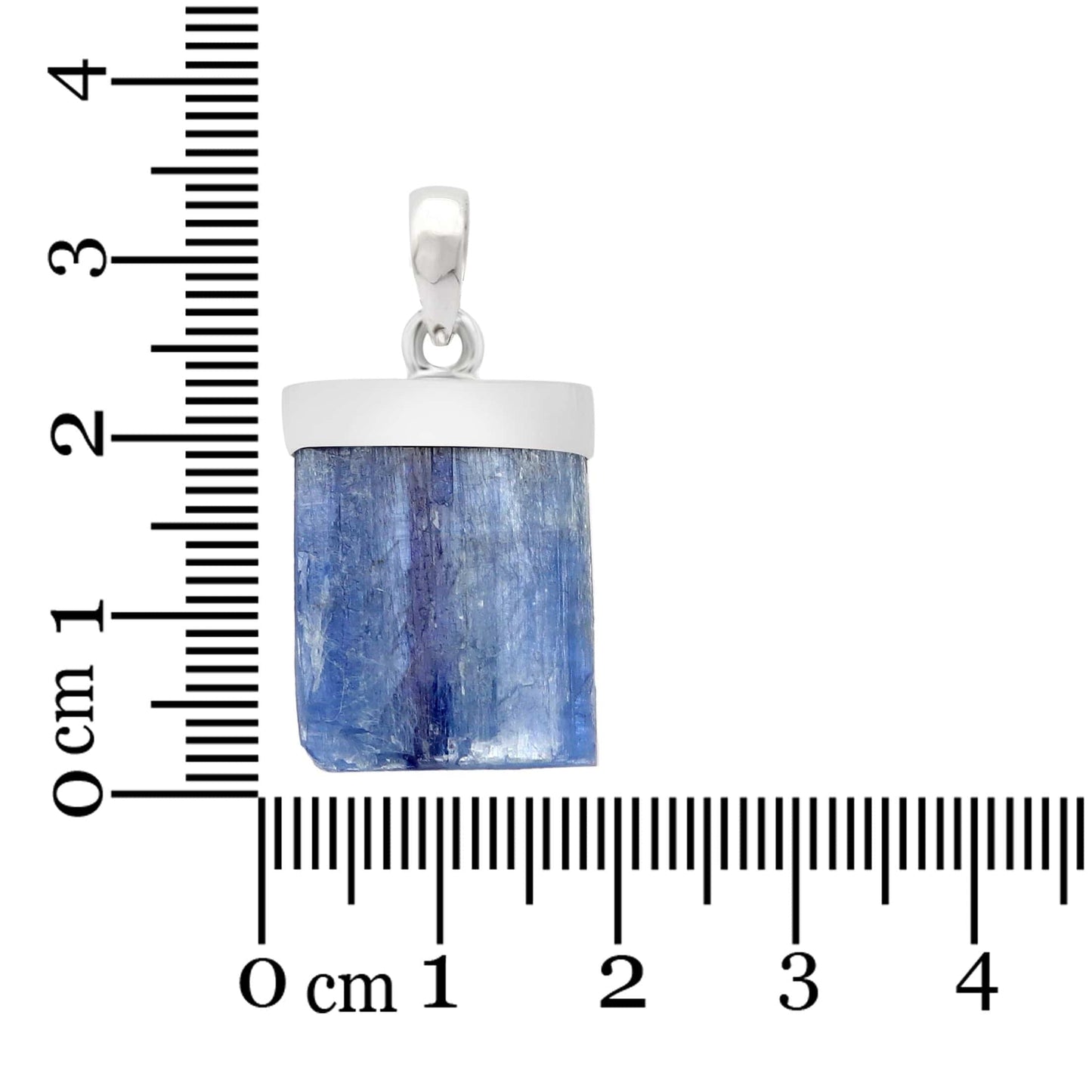 Raw Blue Kyanite Sterling Silver Pendant