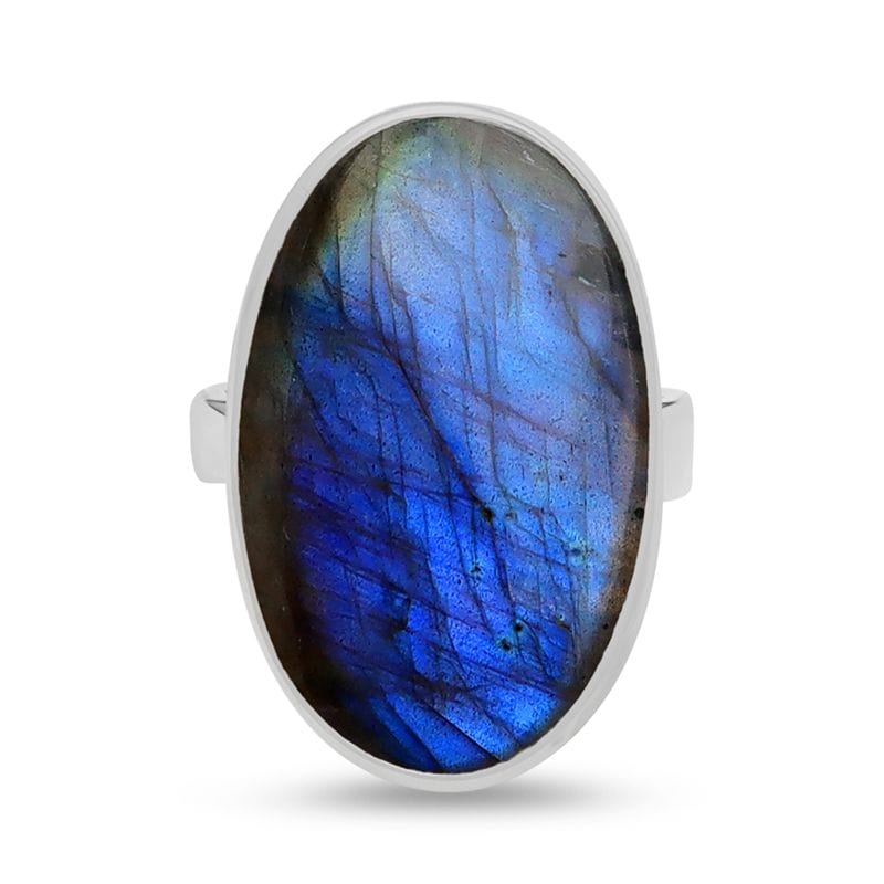 Labradorite Sterling Silver Adjustable Ring