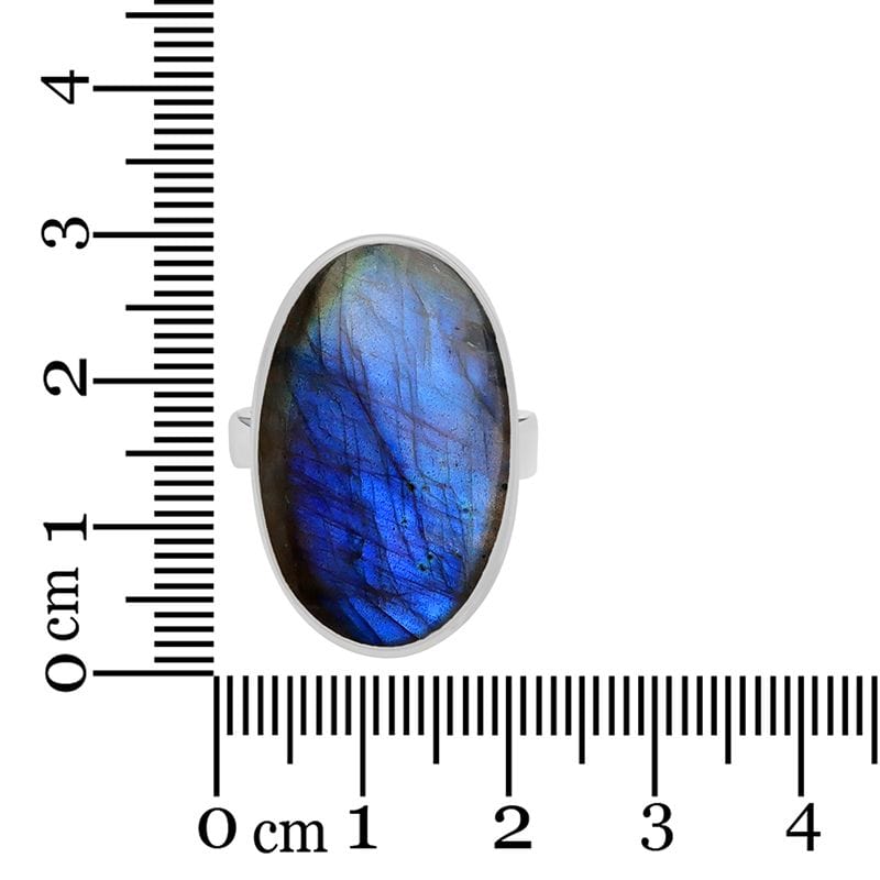 Labradorite Sterling Silver Adjustable Ring