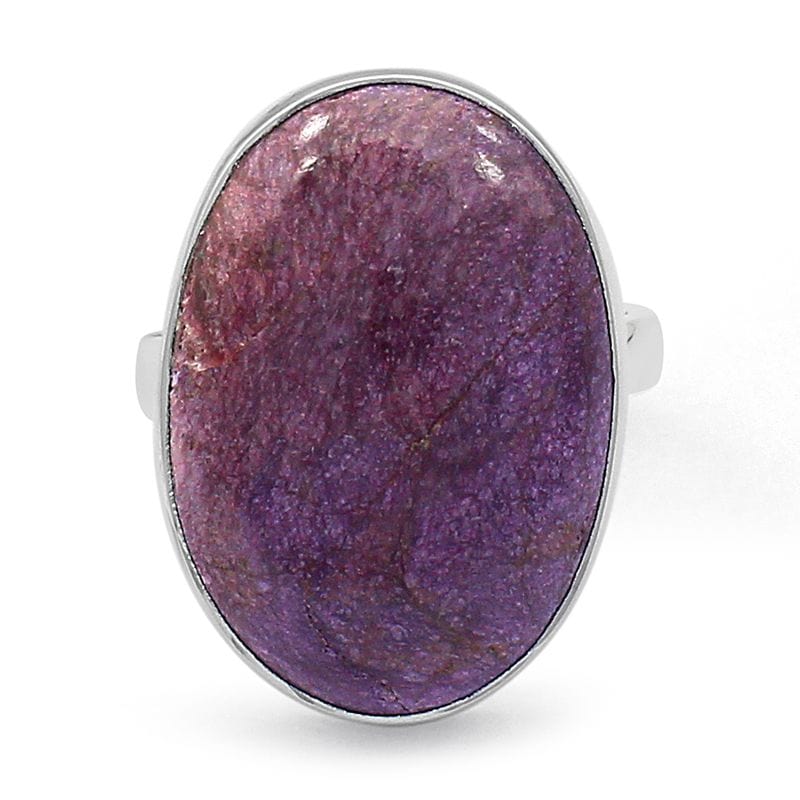 Purpurite Sterling Silver Adjustable Ring