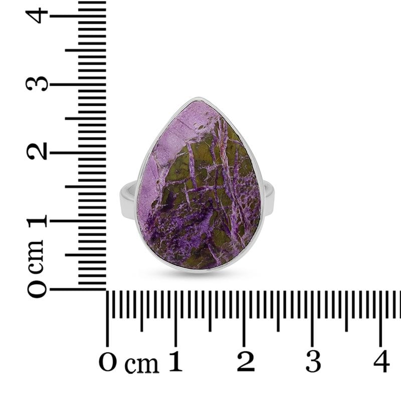 Purpurite Sterling Silver Adjustable Ring