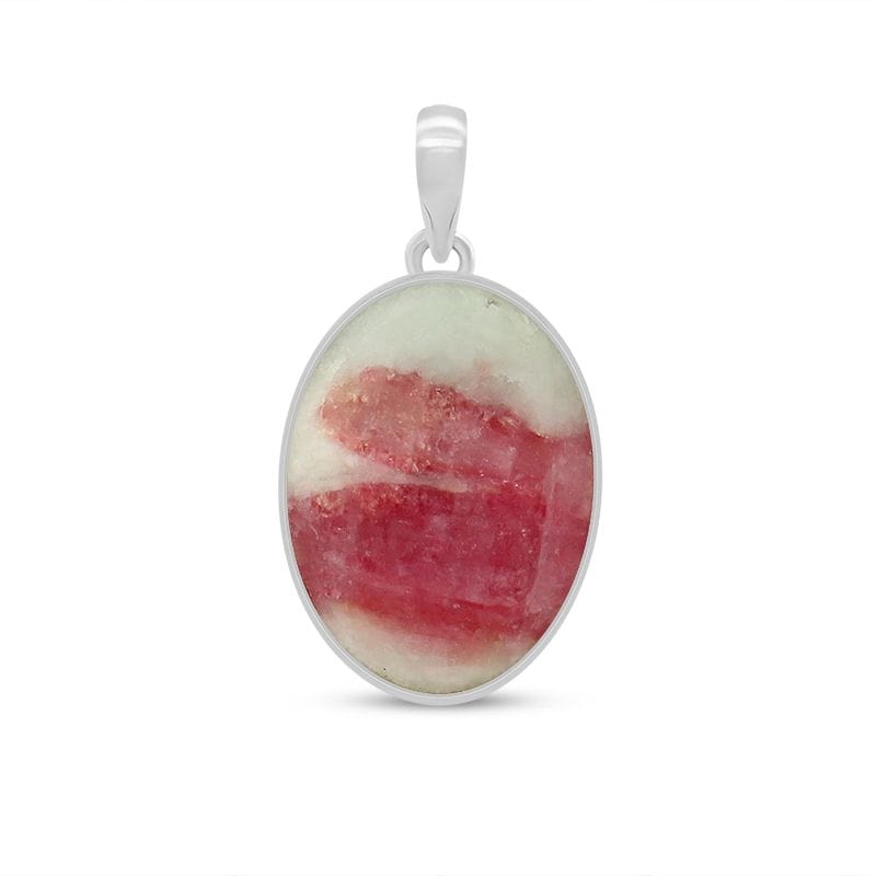 Pink Tourmaline Sterling Silver Pendant