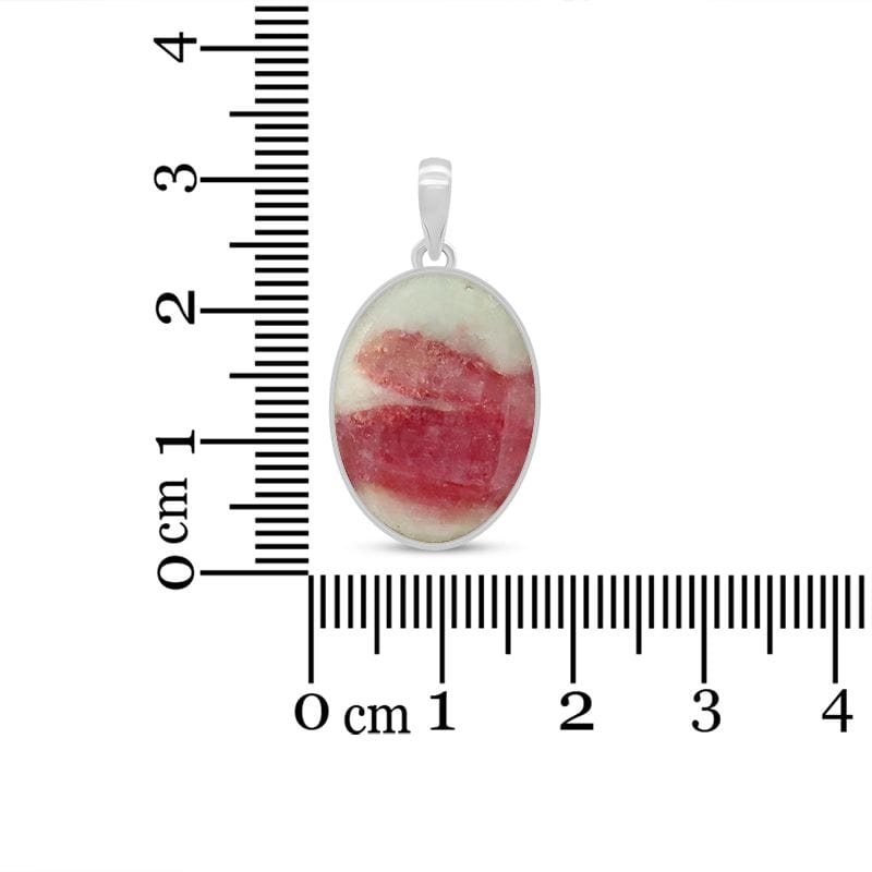 Pink Tourmaline Sterling Silver Pendant