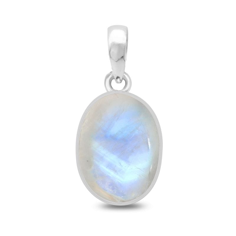 Rainbow Moonstone Sterling Silver Pendant