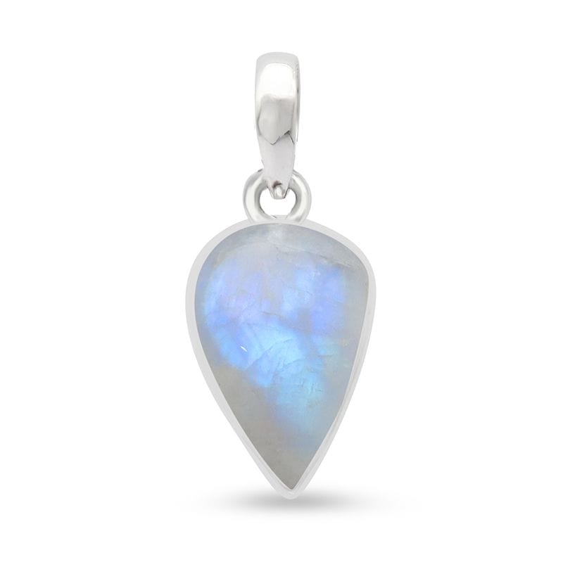 Rainbow Moonstone Sterling Silver Pendant