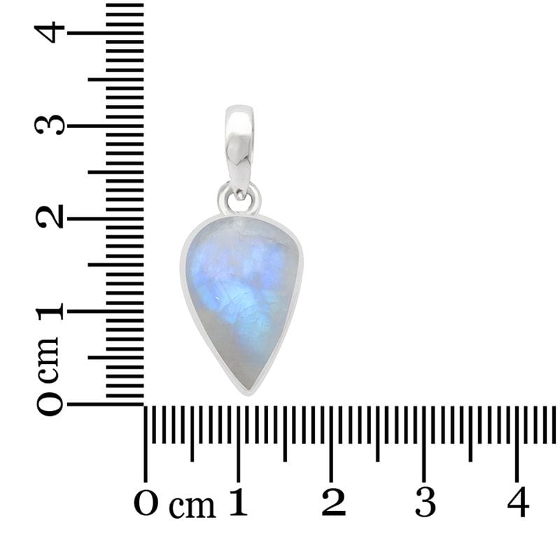 Rainbow Moonstone Sterling Silver Pendant