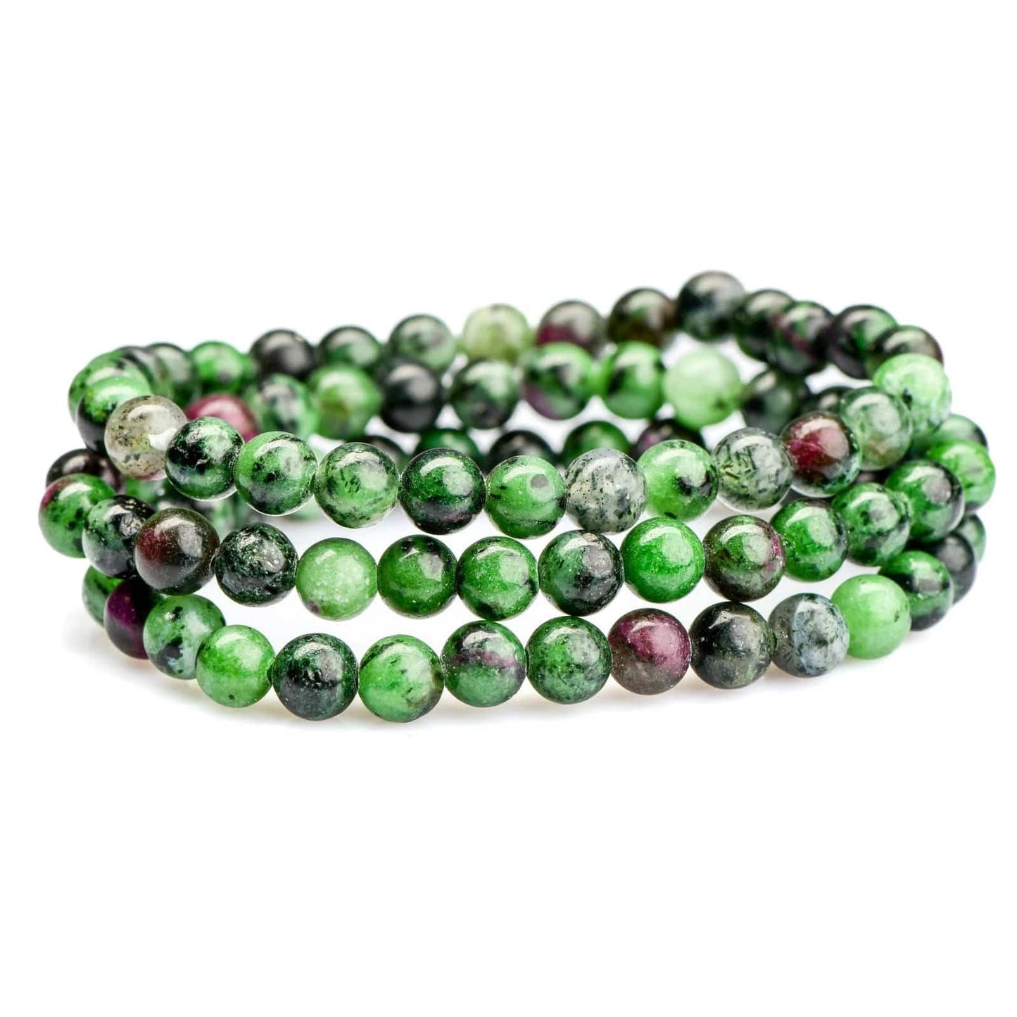 Zoisite Ruby Beaded Bracelet