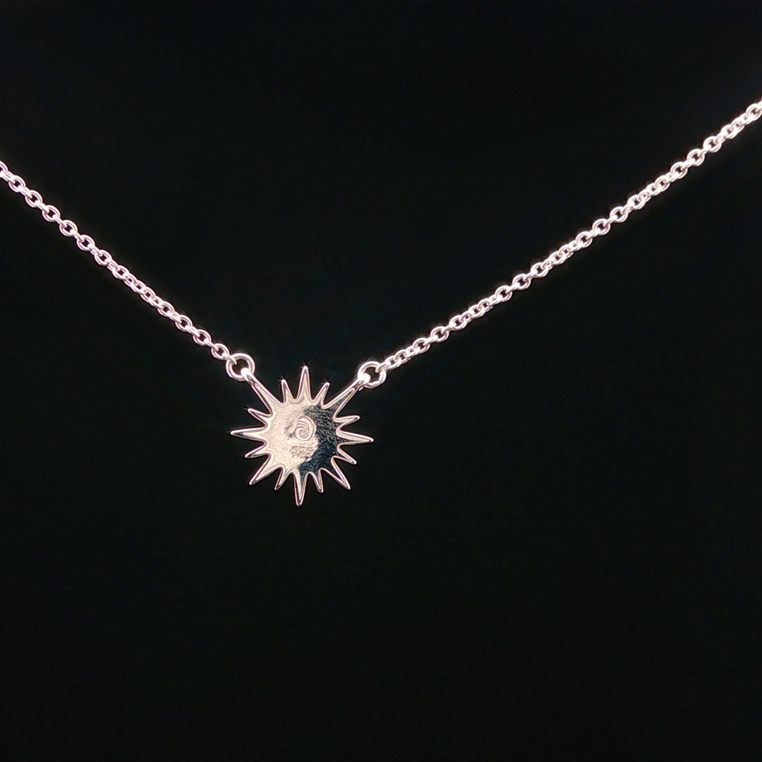 Delicate Sunburst Turquoise Necklace